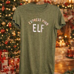 Free State Green Express Your Elf T-Shirt - Size Medium